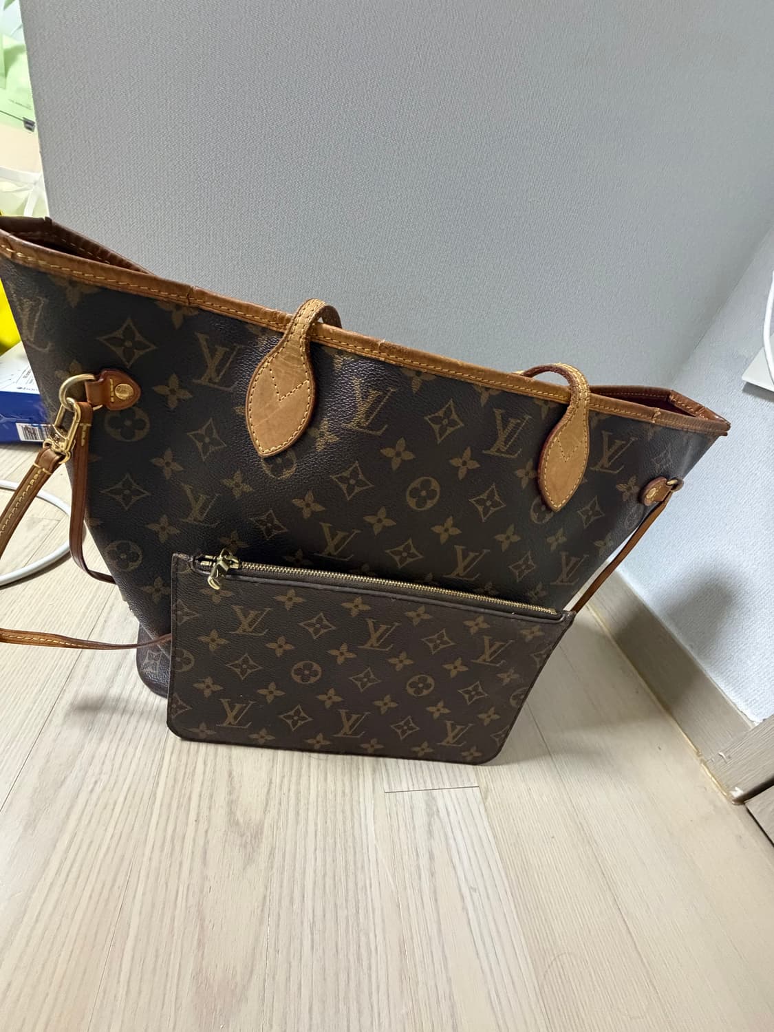 루이비통 모노그램 가방 네버풀MM 세트 정품 상품이미지3