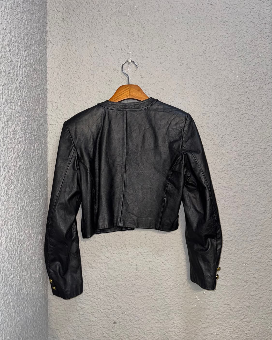 빈티지 크롭 레더재킷  상품이미지7
