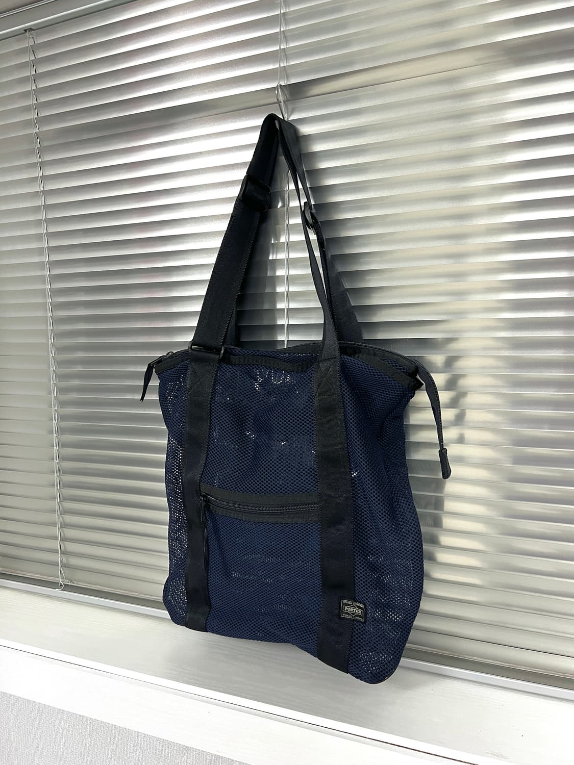 PORTER-MESH SHOULDER TOTE BAG (Navy) 상품이미지1