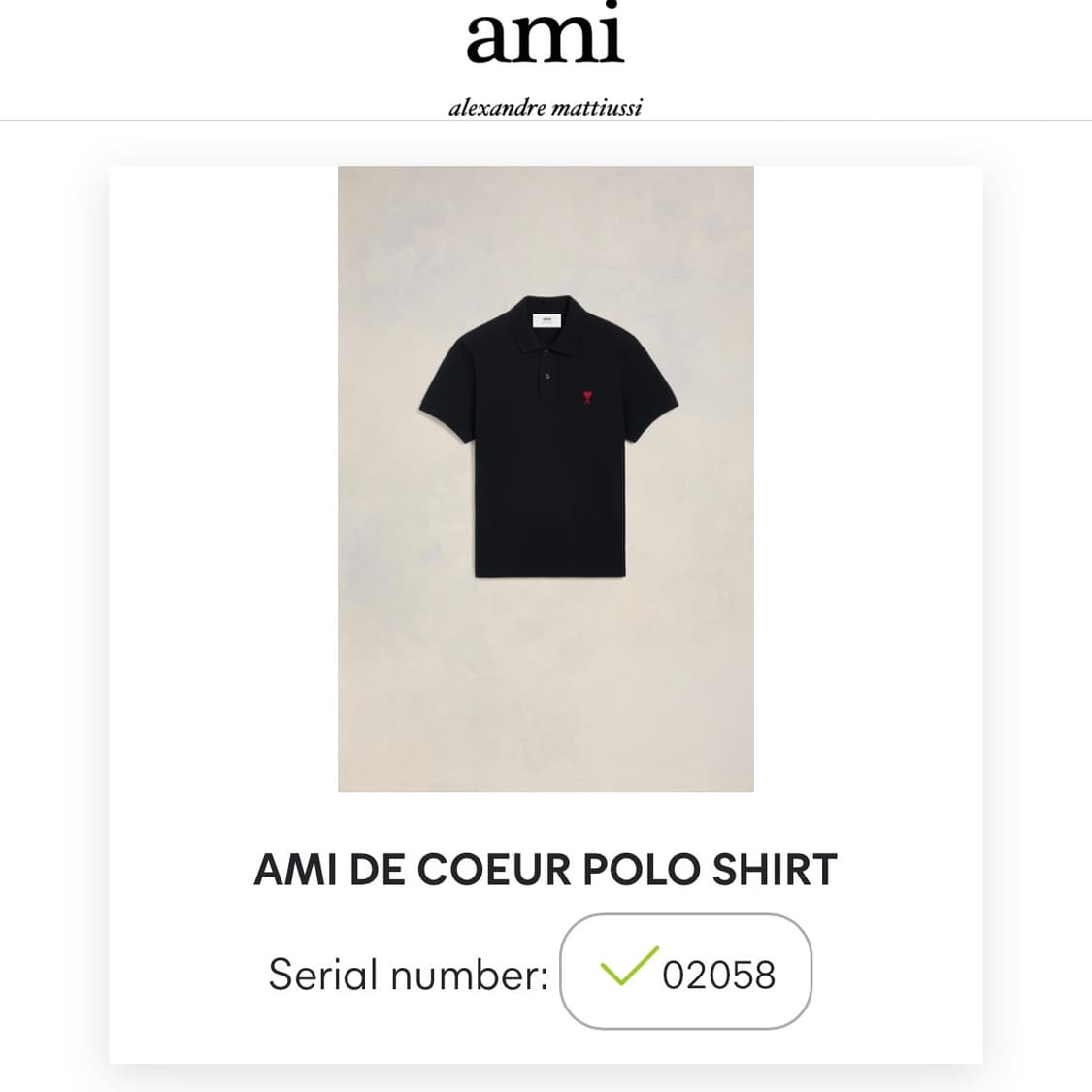 아미 스몰하트 카라티(M) 상품이미지9