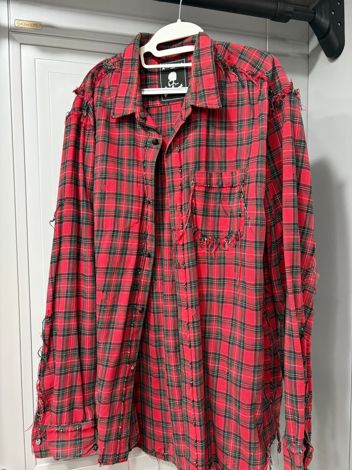 마스터 마인드 월드 레드 체크 셔츠 상품이미지5