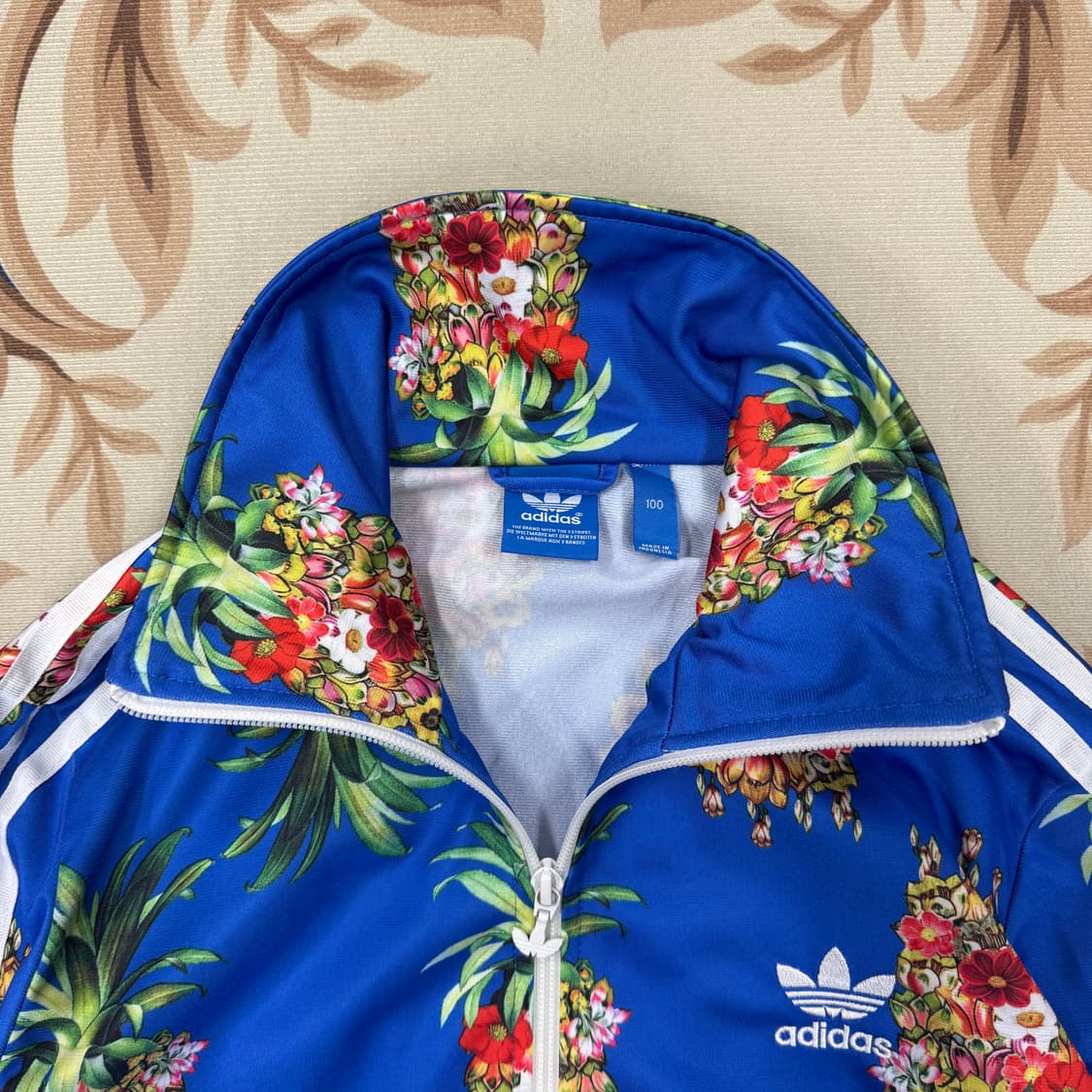 (우먼즈L)아디다스 Adidas 후루츠 플라워 트랙탑 져지(블루) 상품이미지2