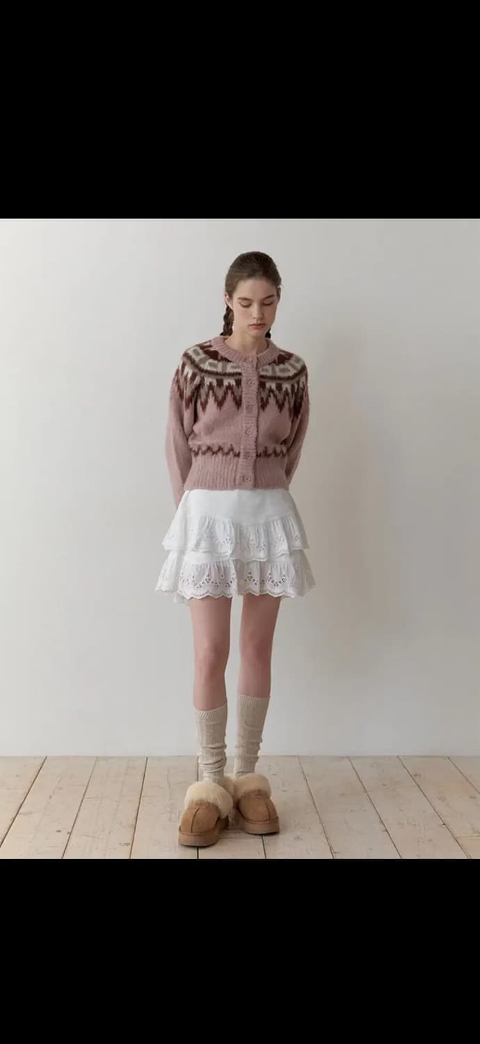 리엘 RE_L Cheese mini skirt (white) 상품이미지1