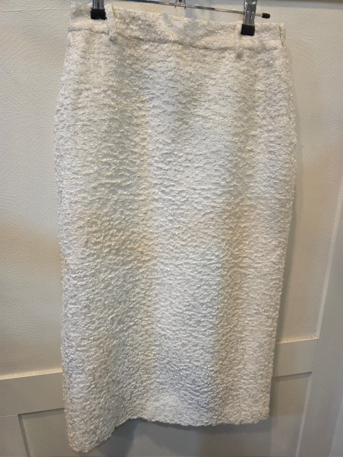 룩캐스트 베니 미디 자가드 스커트 아이보리 상품이미지3