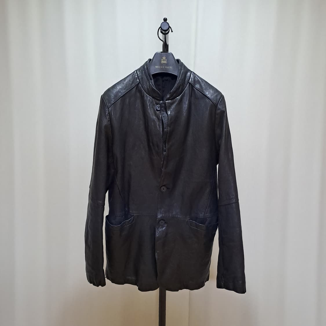 (택포) 레노마 양가죽 블랙자켓 100-105 A896 상품이미지1