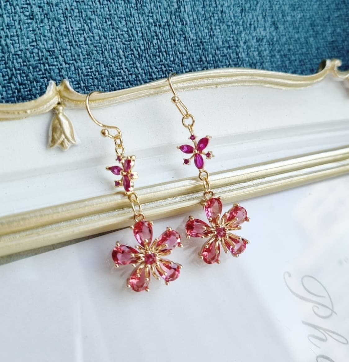 핸드메이드 꽃귀걸이 상품이미지1