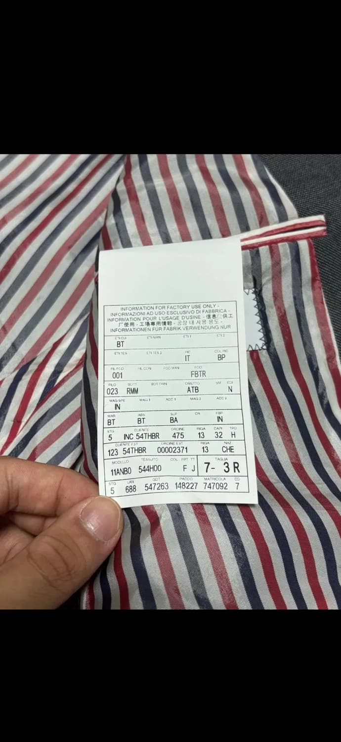 급처) (정품) 톰브라운 사선완장 블레이저 그레이 [3] 상품이미지6