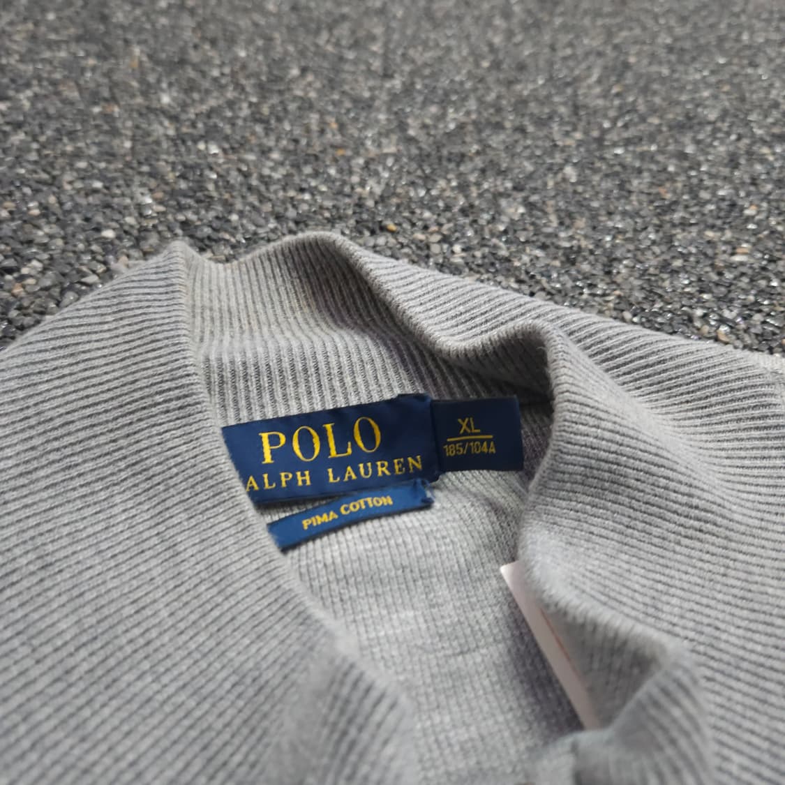 폴로 랄프로렌 포니 로고 미니멀 투웨이 니트 집업 (XL) 상품이미지6