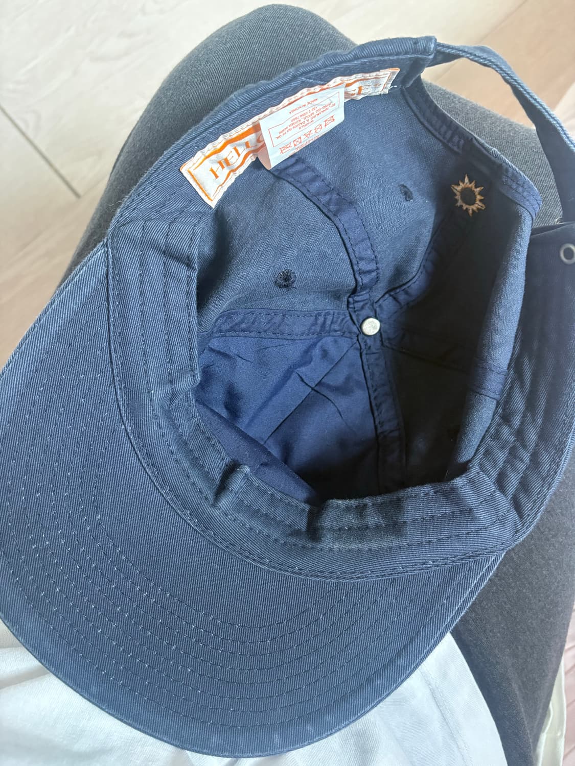 헬로선라이즈 일자챙 모자 네이비 상품이미지3