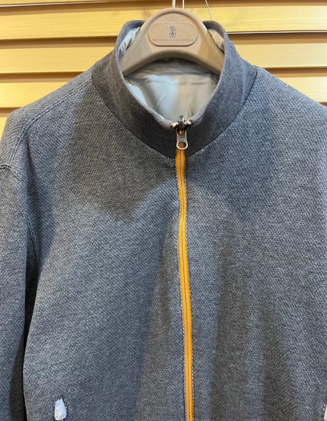 제냐스포츠 남성 그레이 리버서블 양면점퍼 
 상품이미지3