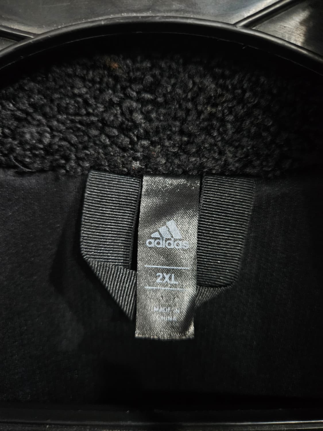 아디다스 블랙 남성 110 후리스 집업자켓  상품이미지3