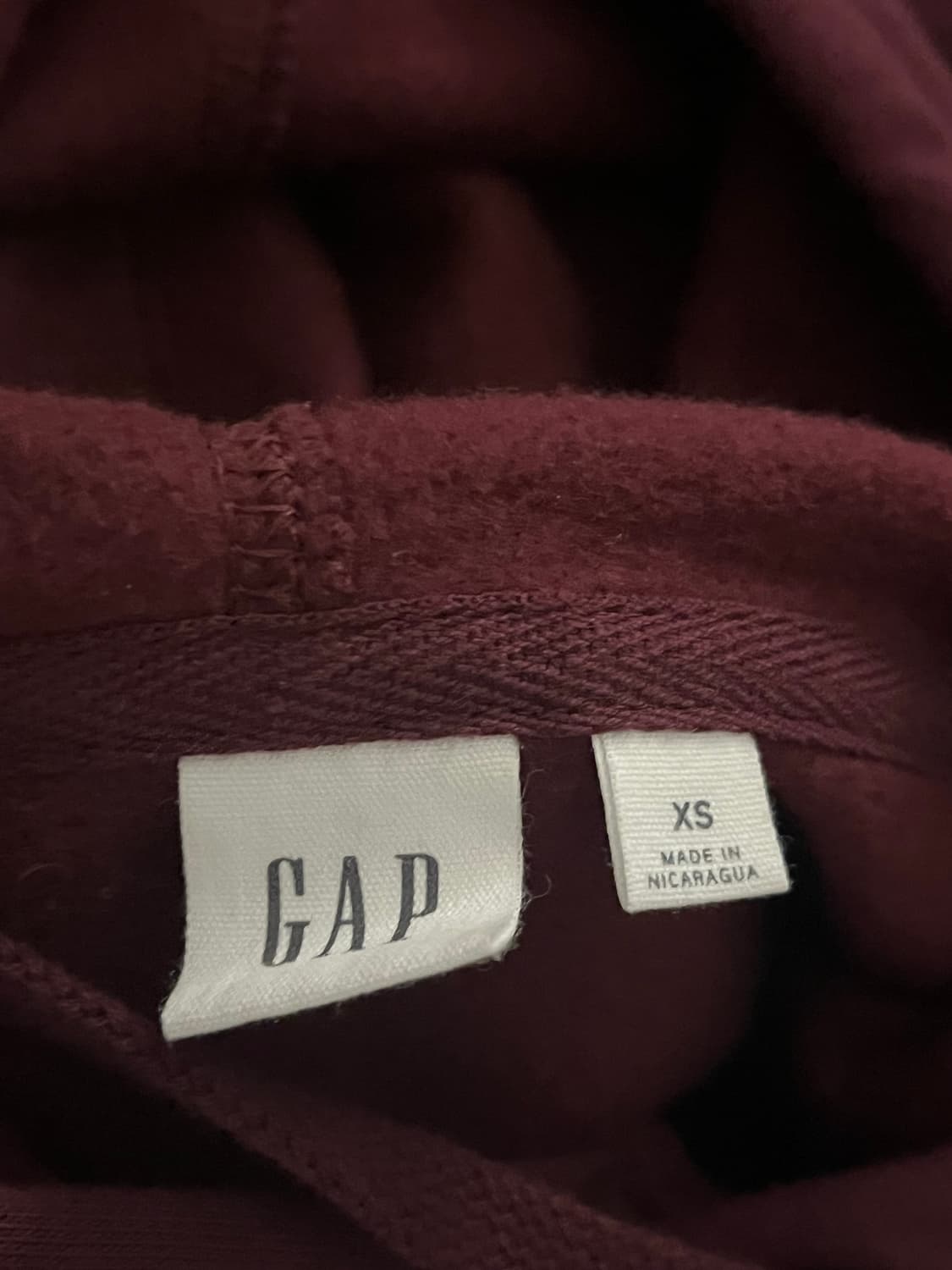 갭 루비와인 후드티 상품이미지2