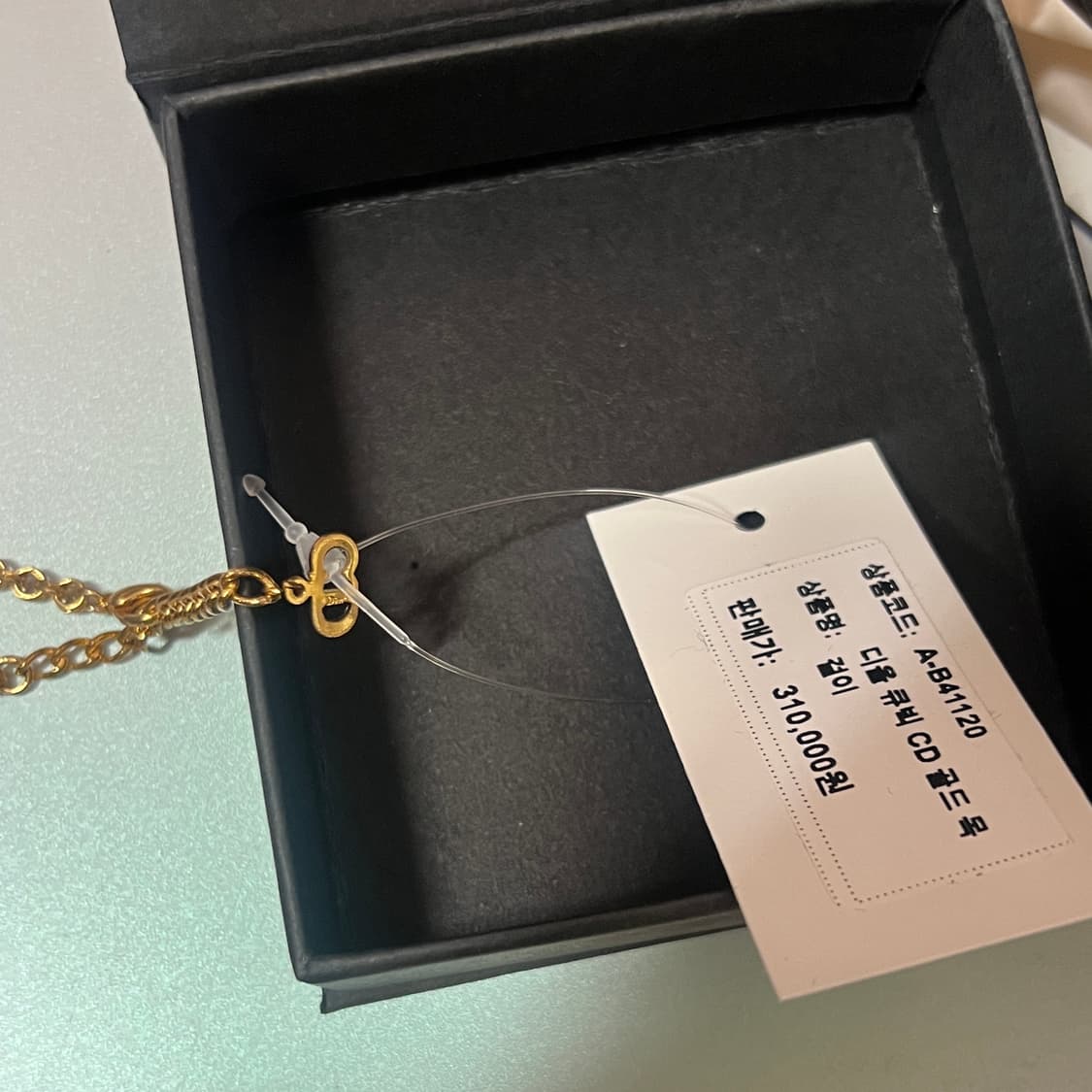 정품 디올 예리 큐빅 목걸이 상품이미지2