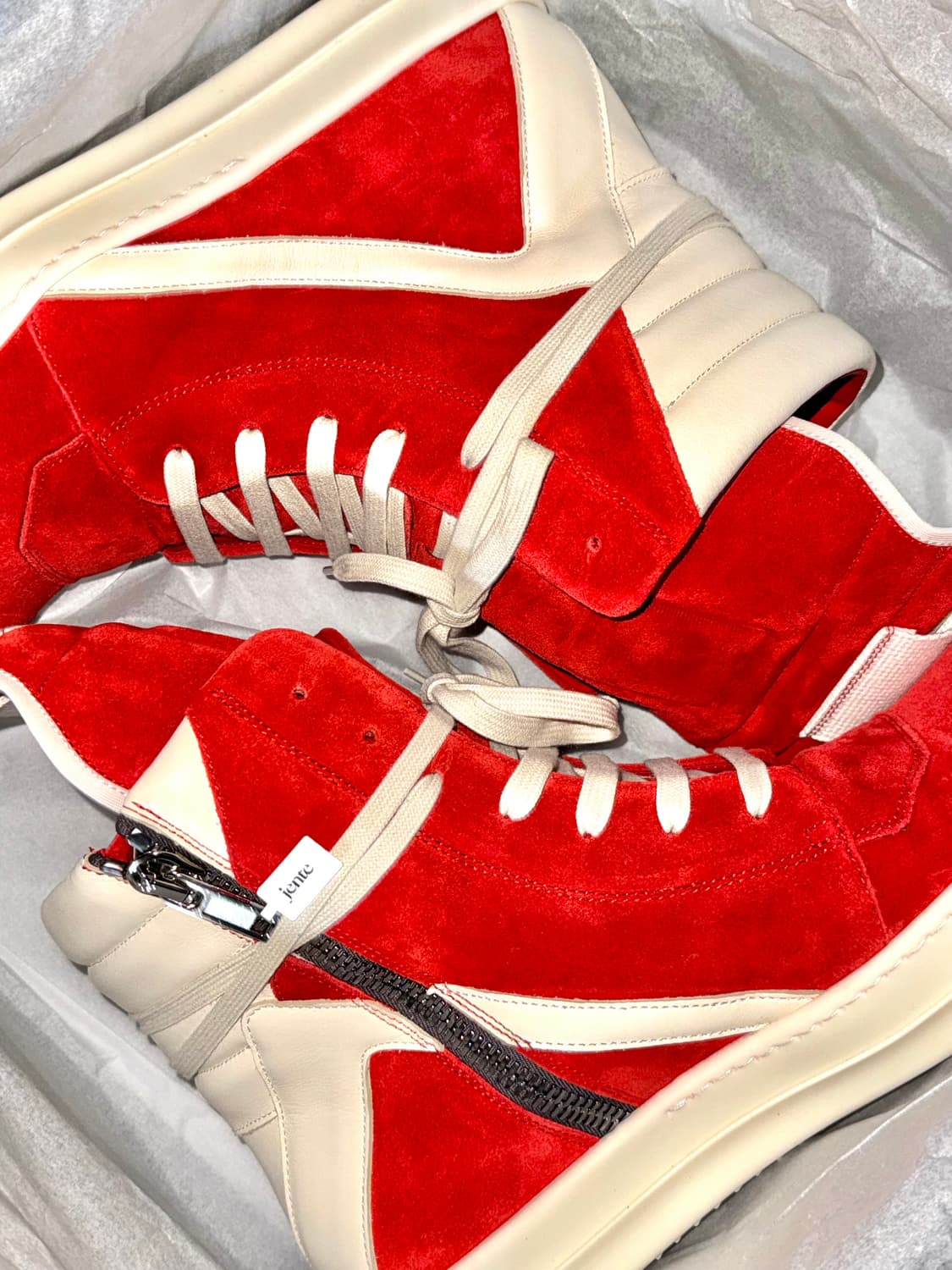 릭오웬스 지오바스켓 카넬리언 레드 45 상품이미지3