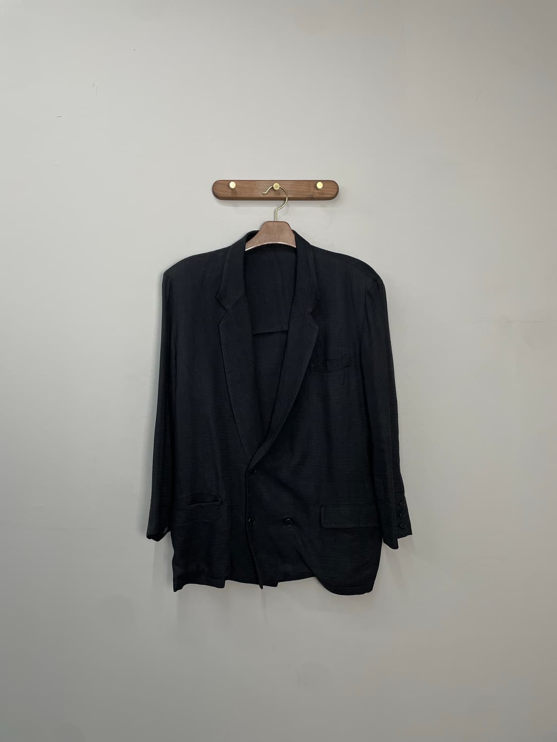 요지 야마모토 블랙 블레이저 H1680 상품이미지2