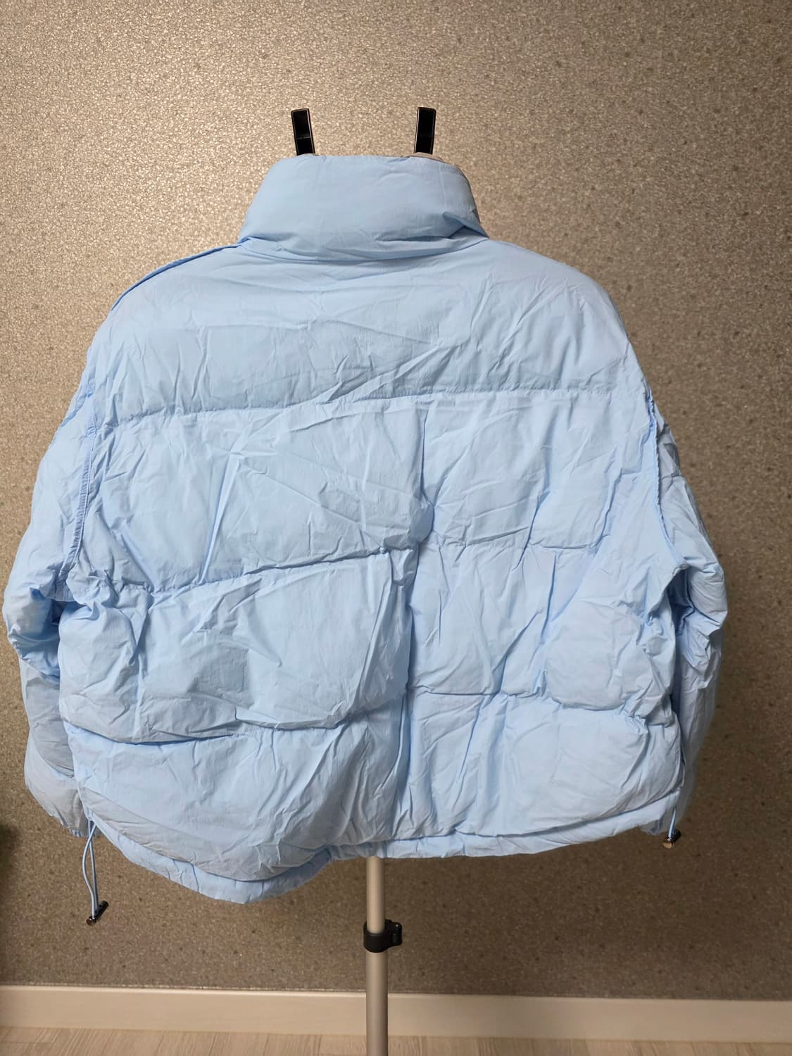 스카이블루/그레이 리버서블 숏패딩 상품이미지2