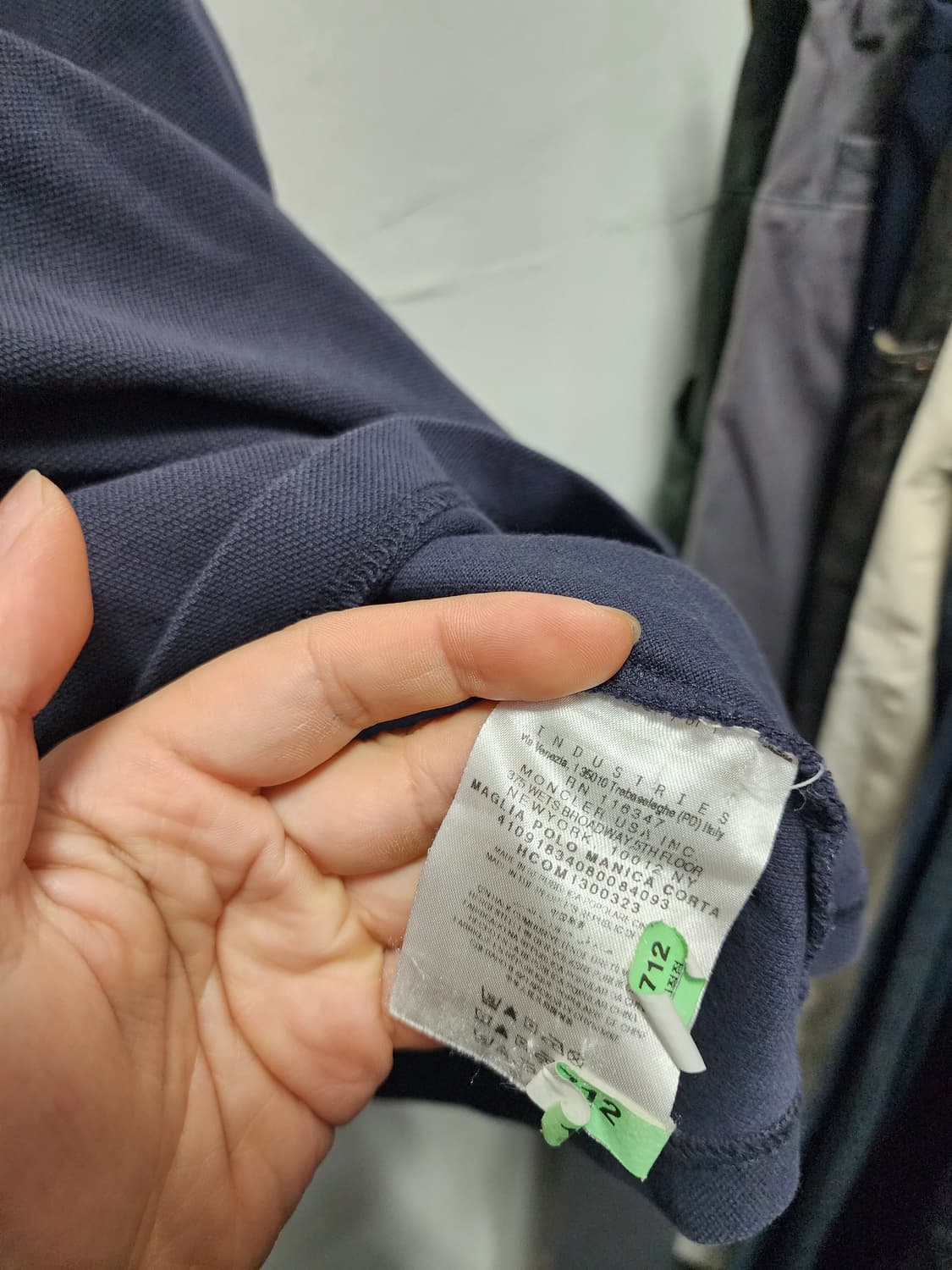 몽클레어 네이비 반팔 폴로티 상품이미지4