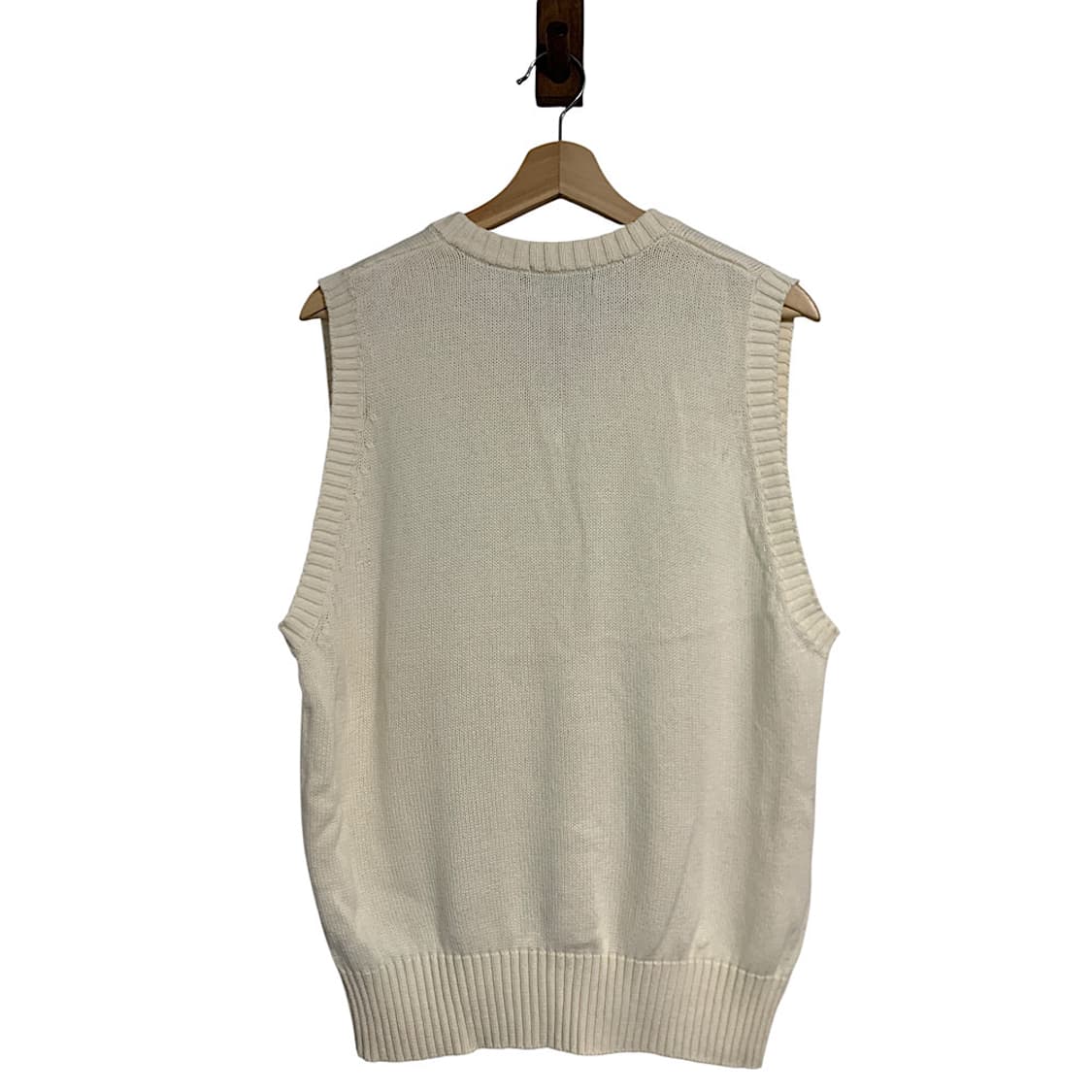 프레드페리 재팬  브이넥 코튼 니트 베스트 M 상품이미지6