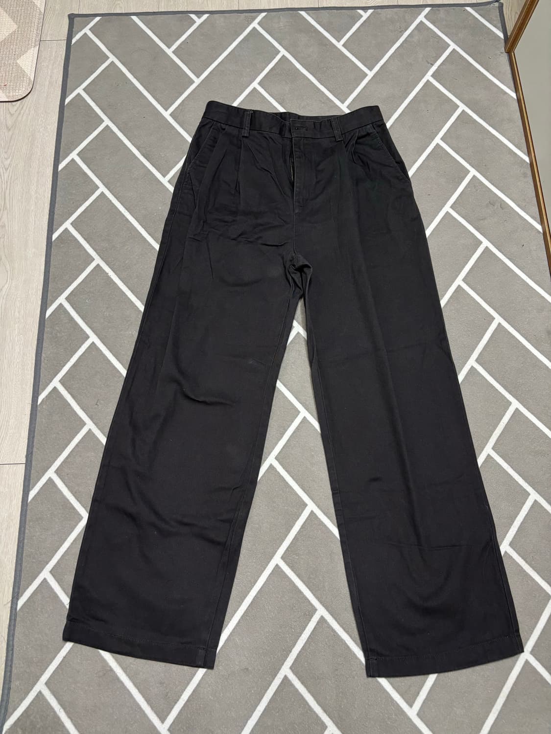 무신사 스탠다드 차콜 면 팬츠 30 상품이미지1