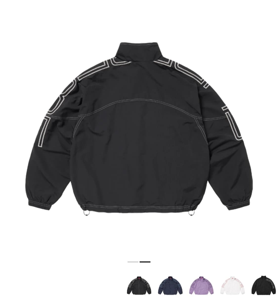 슈프림 스펠아웃 자수 트랙자켓25SS 블랙M 상품이미지2