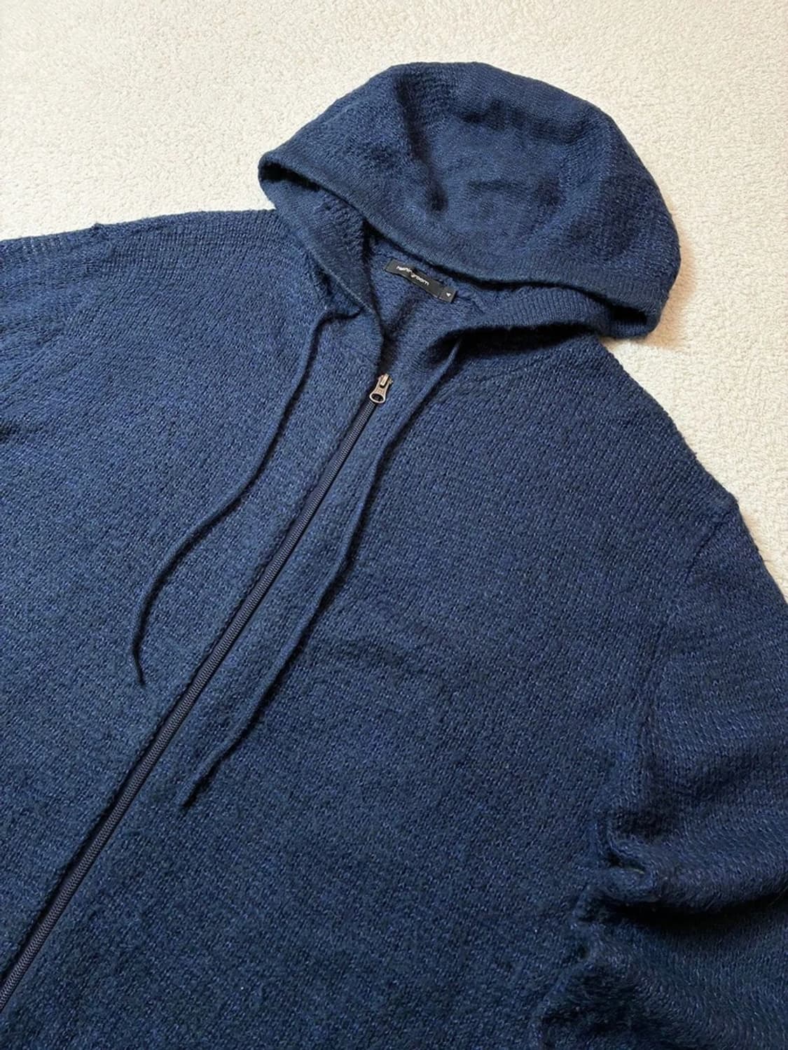 해칭룸 모헤어 V2 부클 니트 후드집업 PN6887 상품이미지2