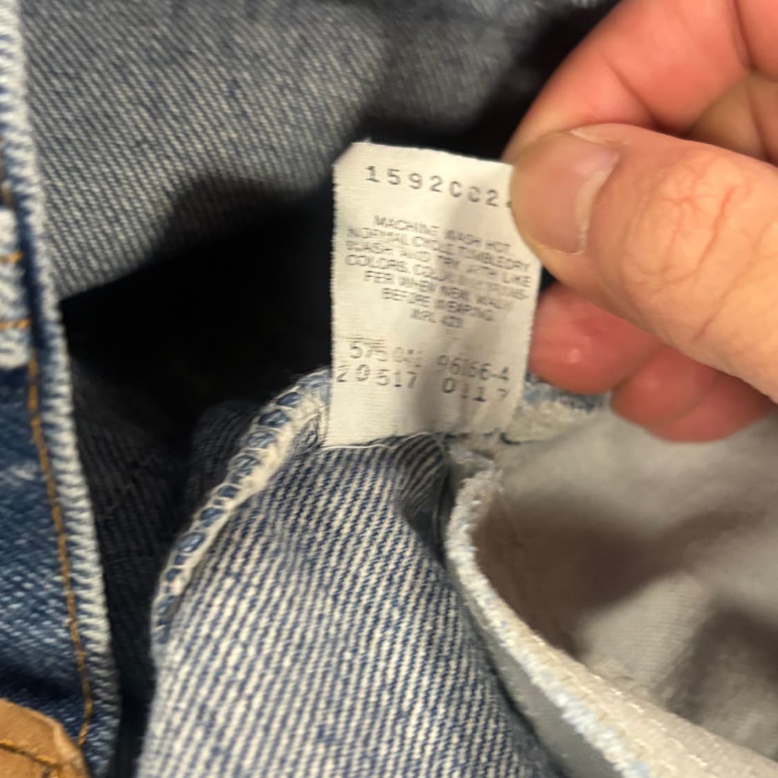 [36/32] 90s USA🇺🇸 리바이스 517 오렌지탭 중청 데님 상품이미지8