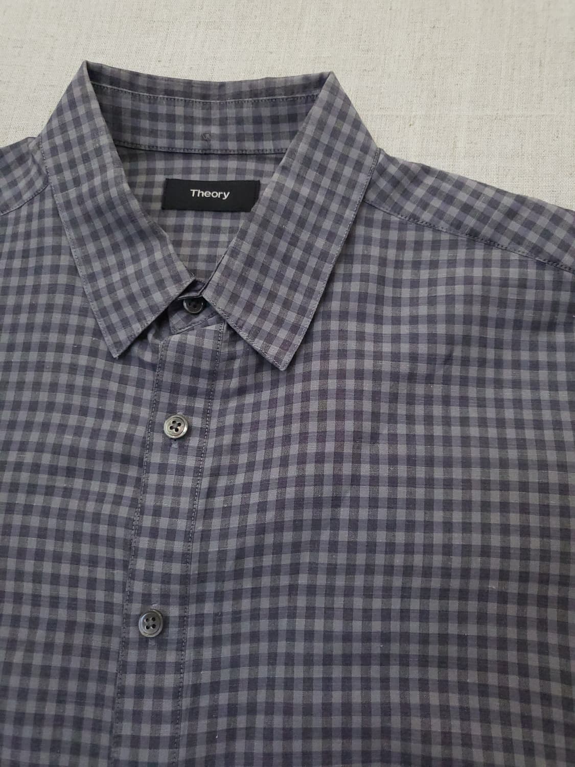 Theory 체크 반팔 셔츠 s 상품이미지2