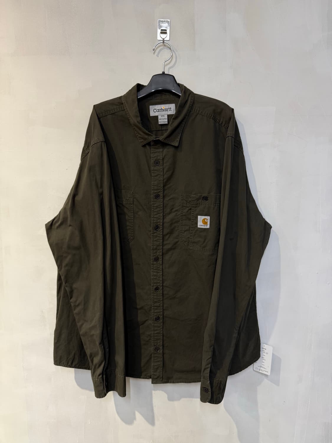 칼하트 카키 긴팔셔츠 상품이미지1