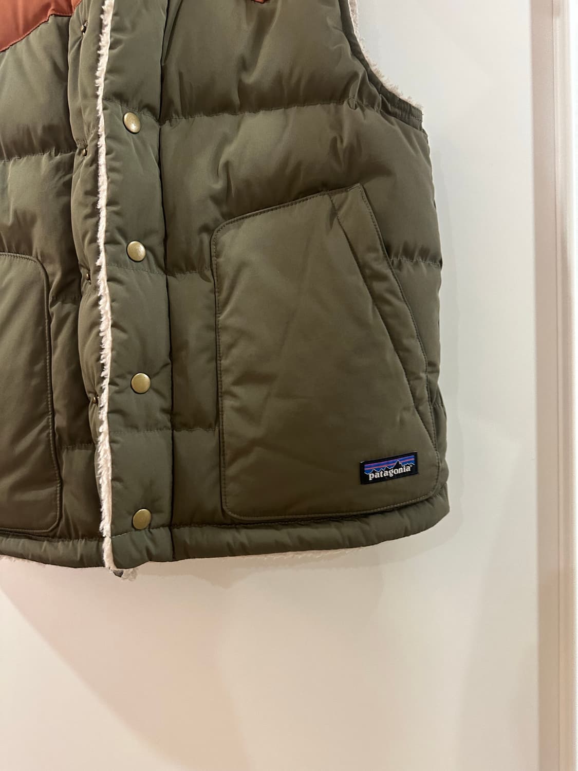 파타고니아 리버시블 비비 다운 베스트 베이스 그린 xs 상품이미지3