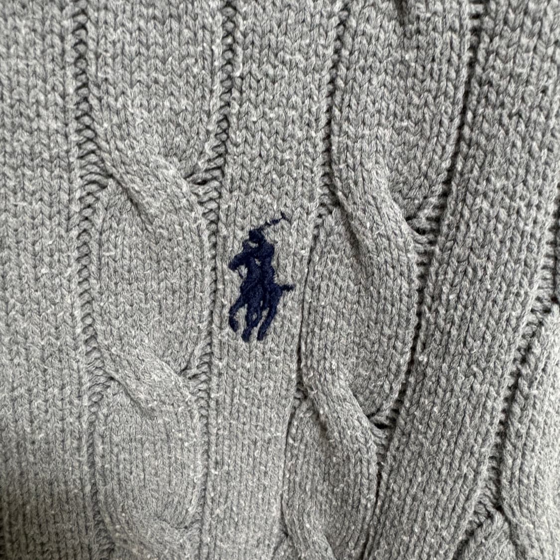 폴로 랄프로렌 케이블 코튼 니트 / 그레이, L 상품이미지5