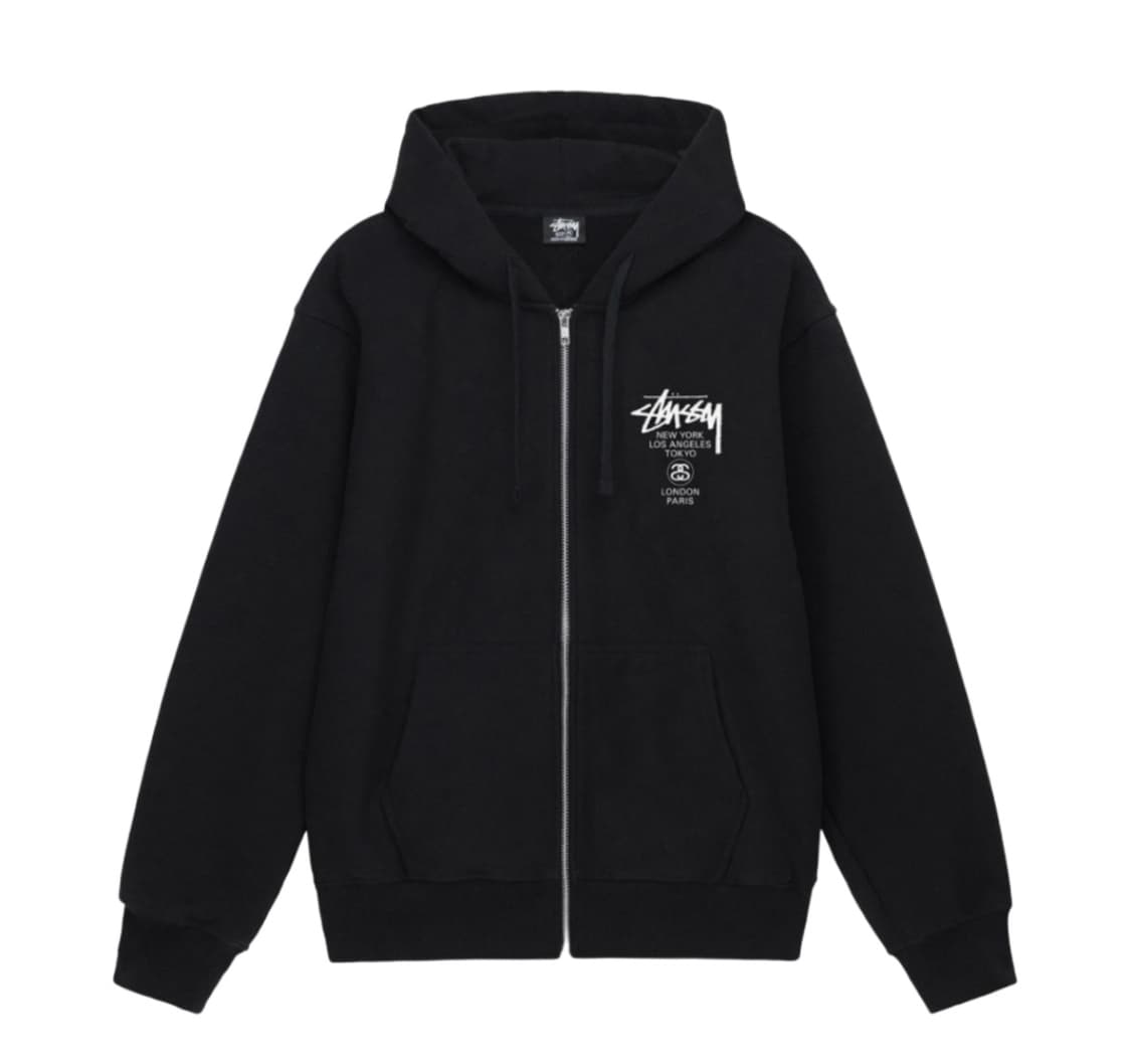 L / 스투시 월드투어 후드 집업 새제품 상품이미지1