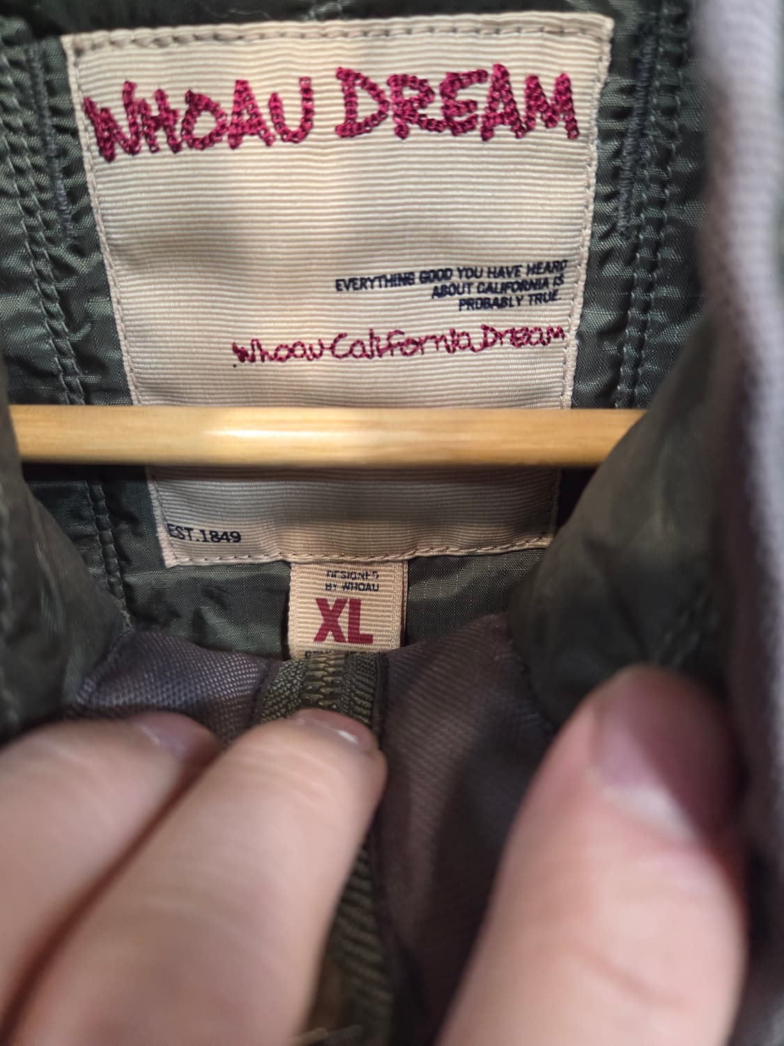 후아유 나일론 방풍 누빔 자켓 xl 상품이미지3