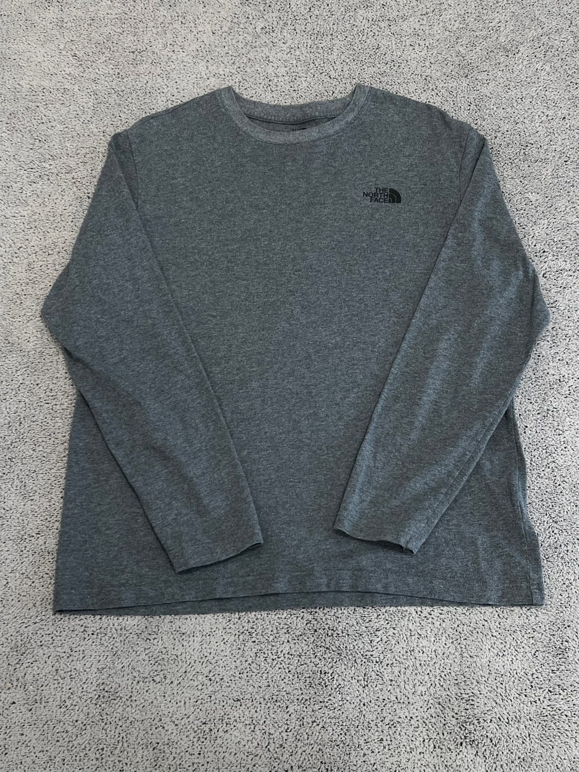 (XXL) 노스페이스 긴팔 티 차콜 상품이미지1