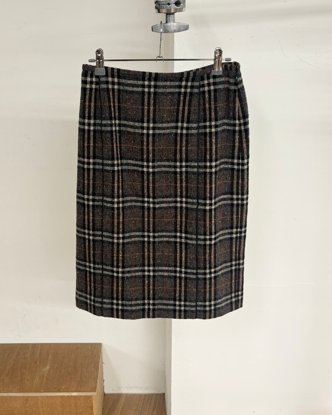 버버리 노바 체크 울 스커트 상품이미지1