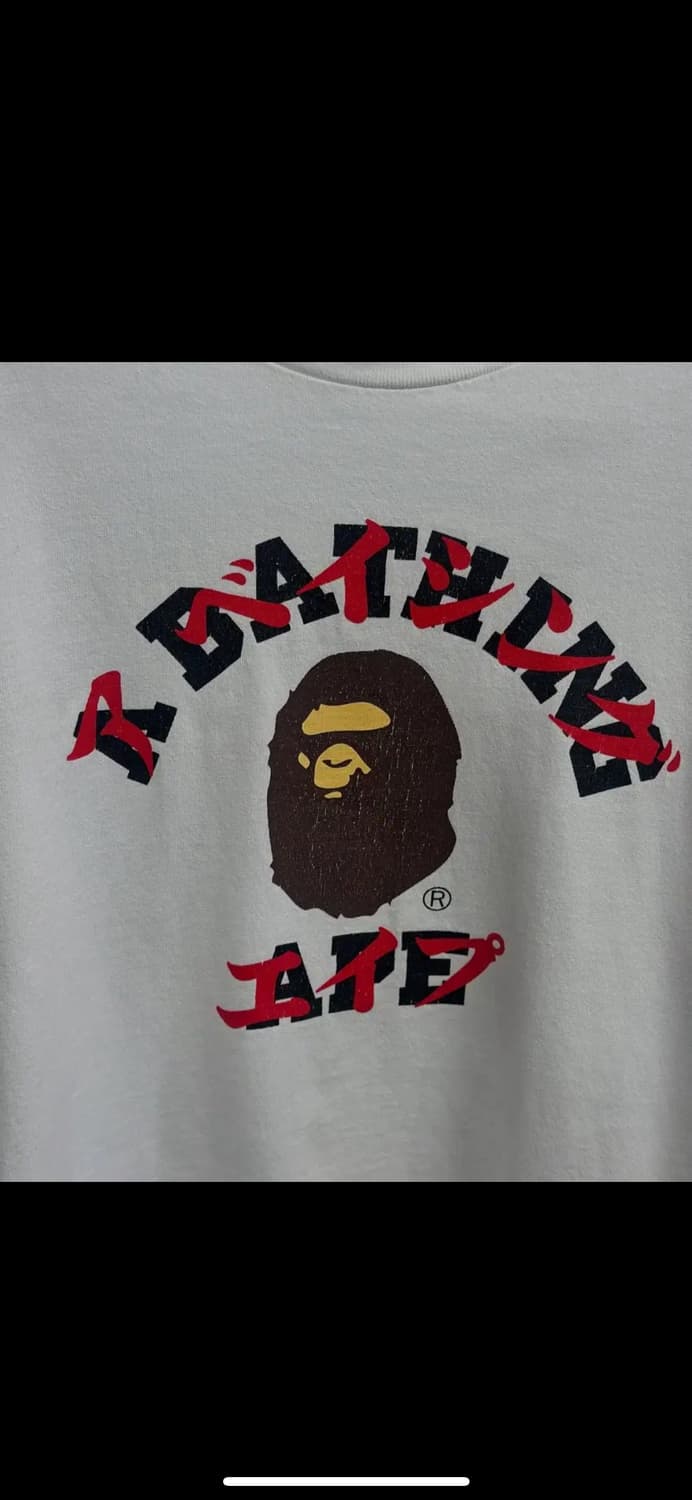 베이프 화이트 롱슬리브 상품이미지6