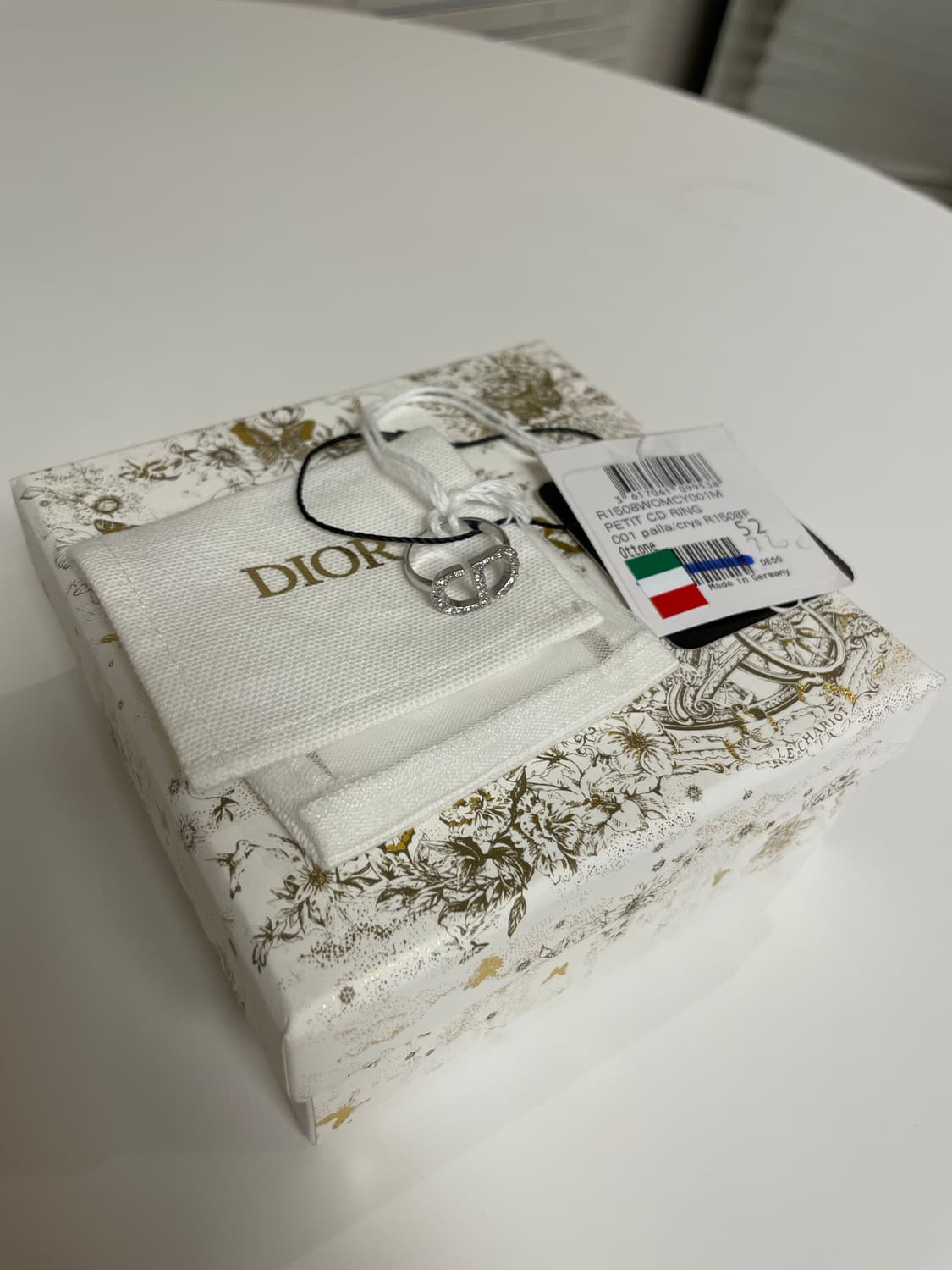 디올 쁘띠 CD 반지 실버 S,M 새상품 판매합니다 상품이미지4