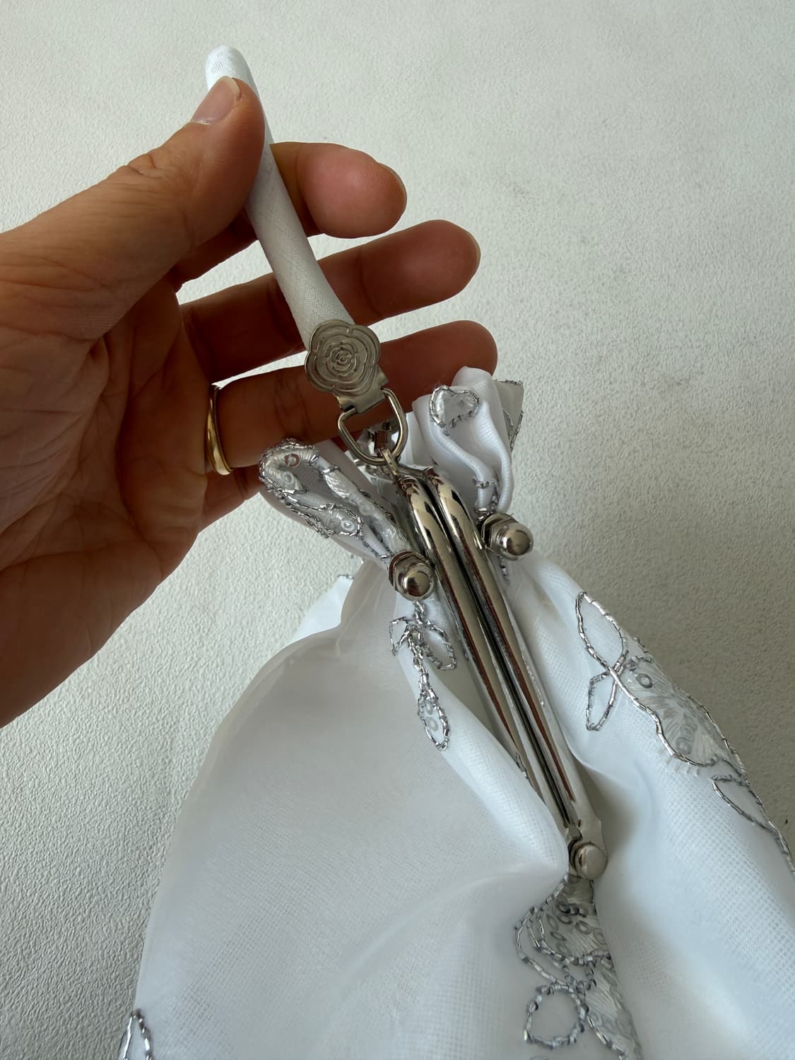 Pre owned 자수 프레임백 상품이미지5