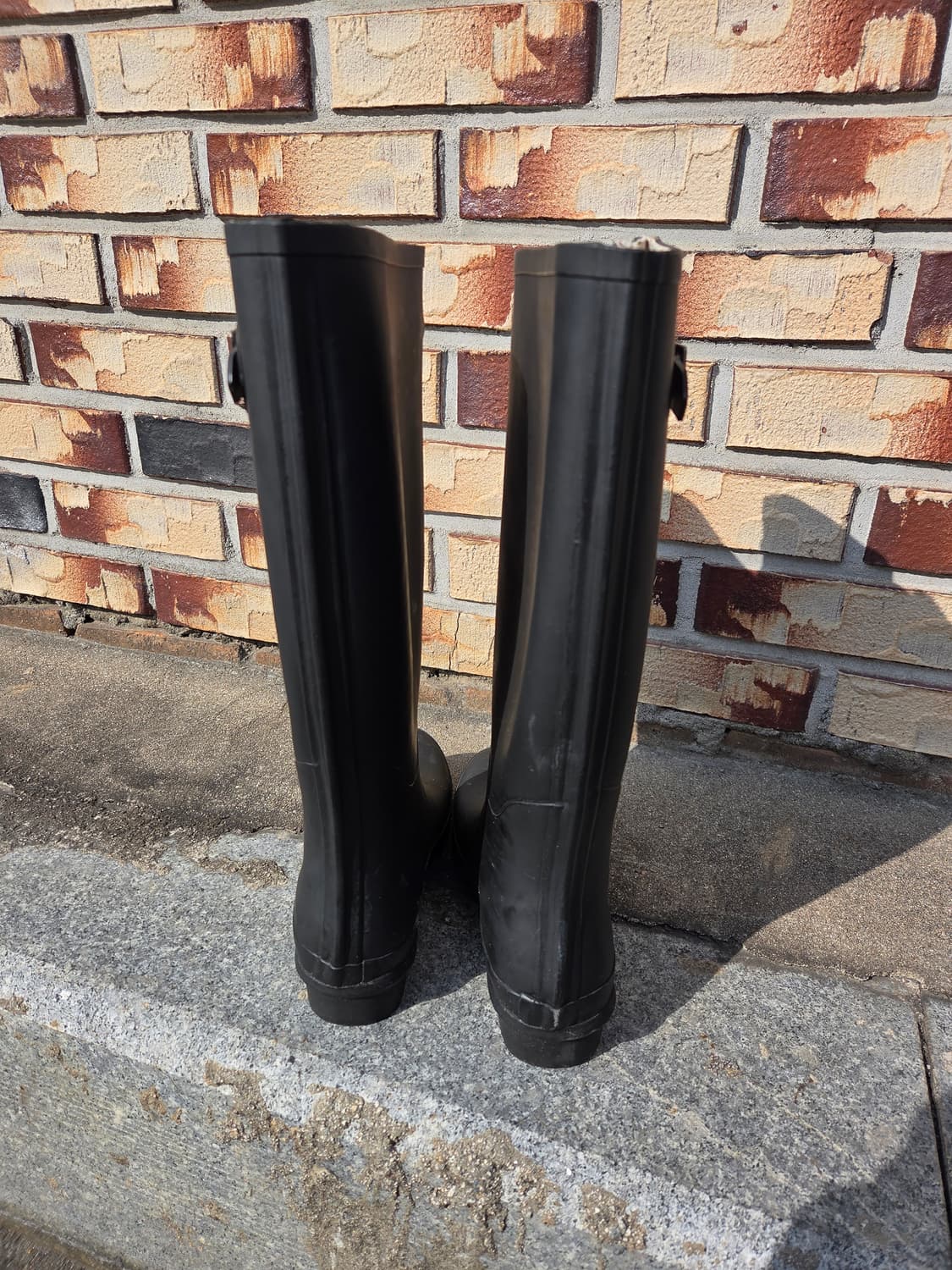 락피쉬 블랙 롱 레인부츠 상품이미지2