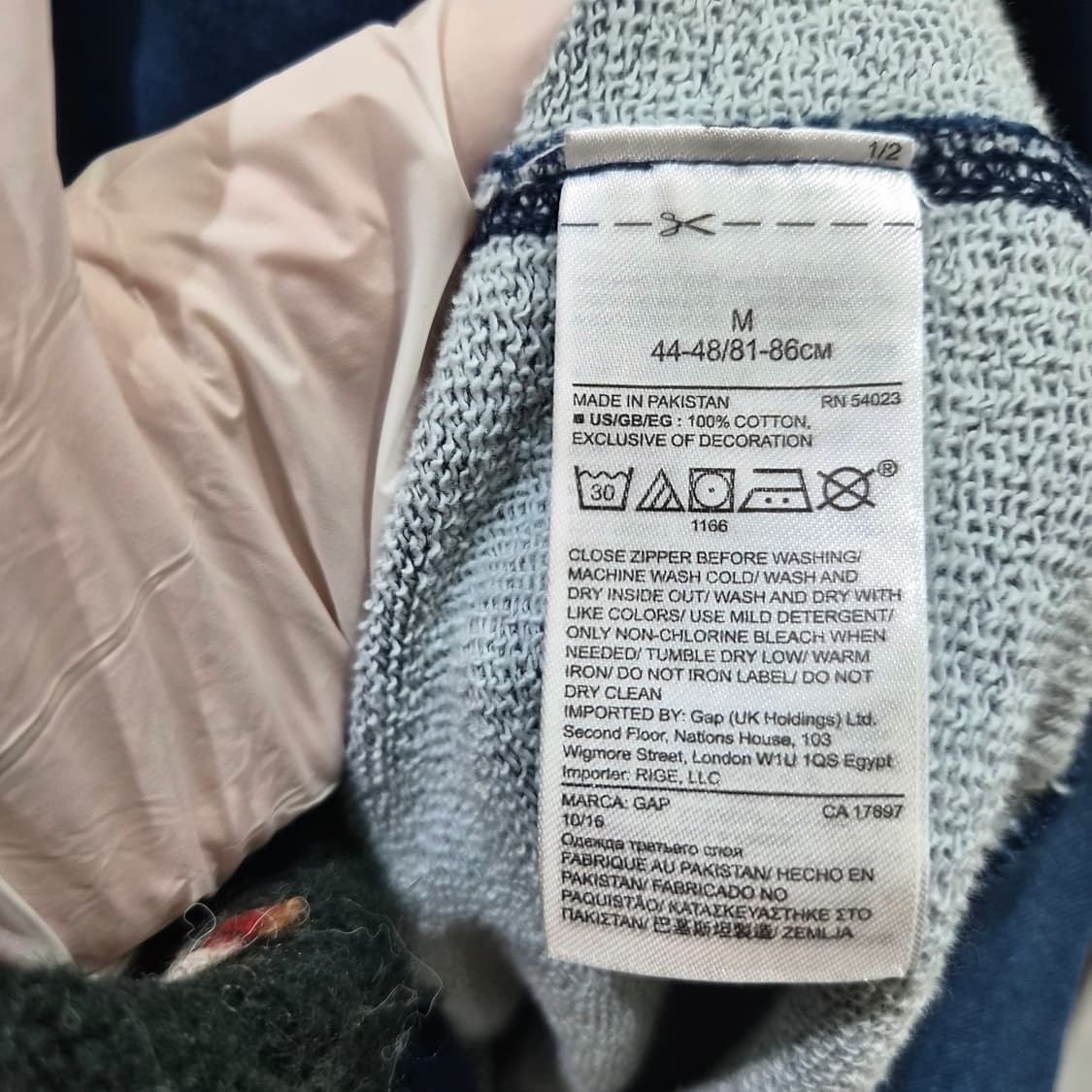 ​GAP 갭 빈티지 인디고 베이스볼 자켓 상품이미지7