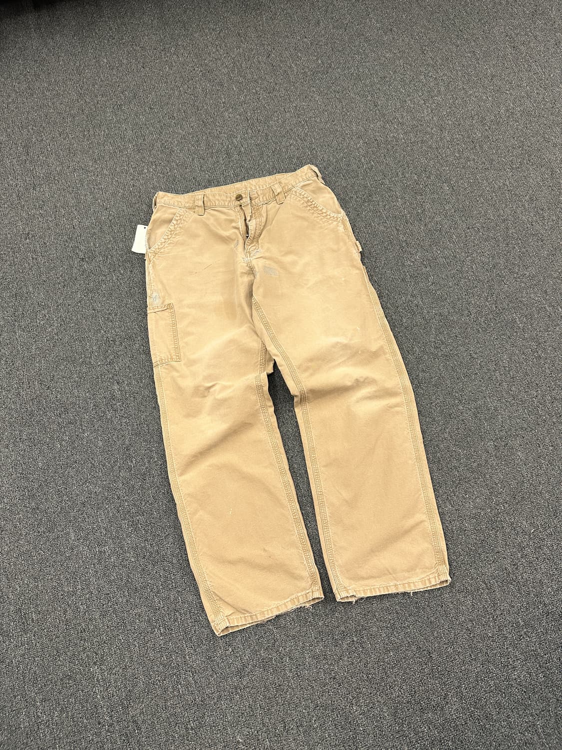 34) 칼하트 싱글니 베이지 워크팬츠 상품이미지6