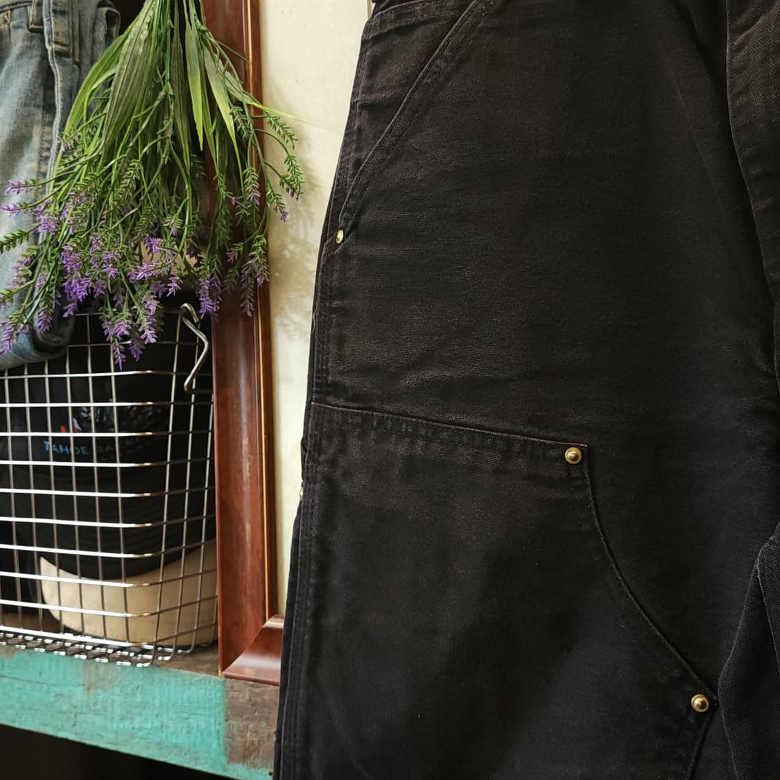 칼하트 더블니 블랙 칼하트 워크팬츠 BK BK 32x32 상품이미지4