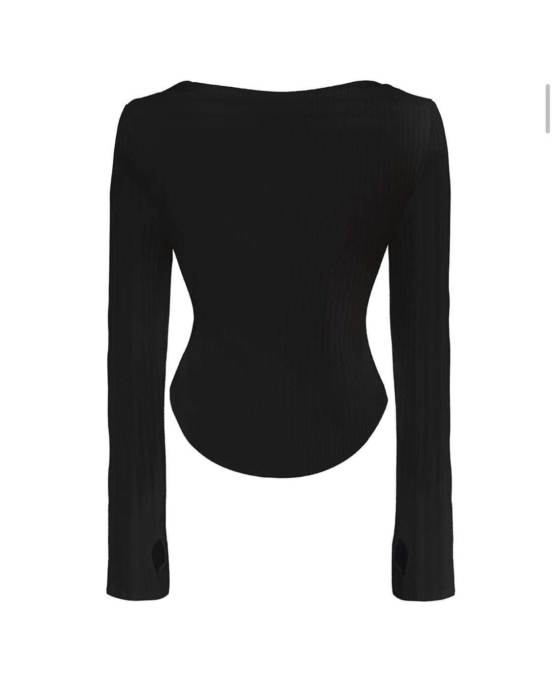 Bunny Snap Button Top (Black) 상품이미지2