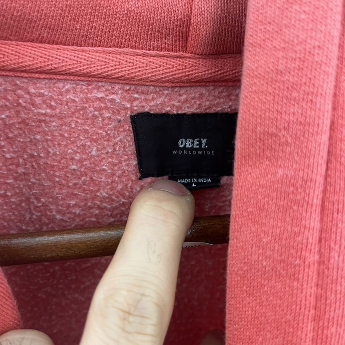 오베이 캐주얼 오버핏 약기모 후드티 105 C05823 상품이미지3