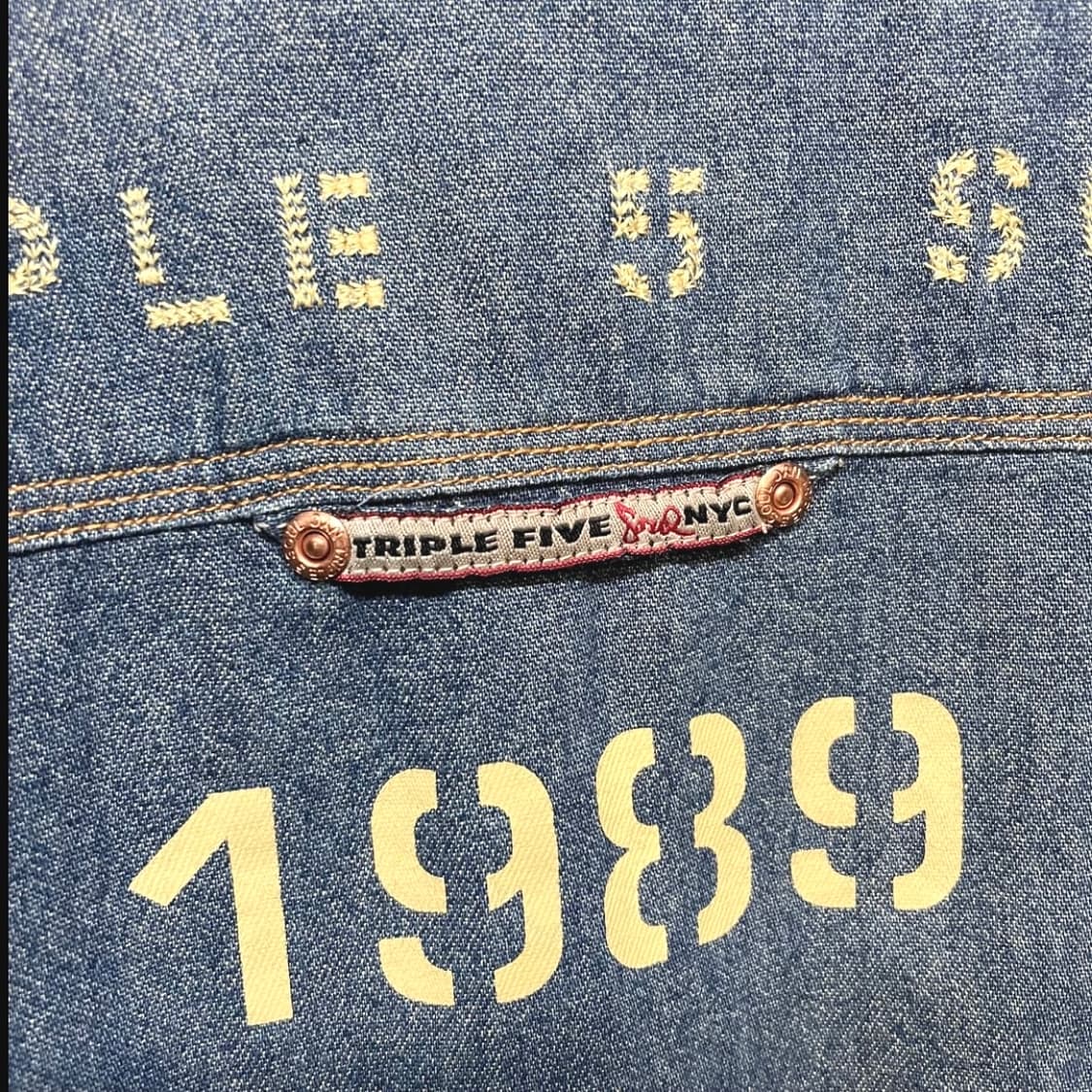 1990s 555SOUL USA 데님 셔츠 상품이미지7