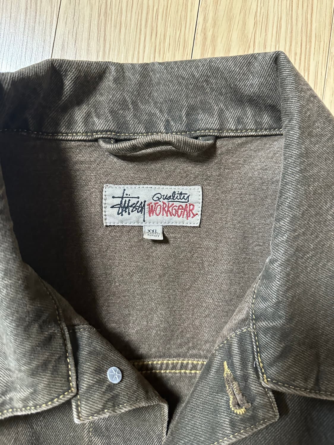 스투시 데님 트러커 자켓 머쉬룸 상품이미지2