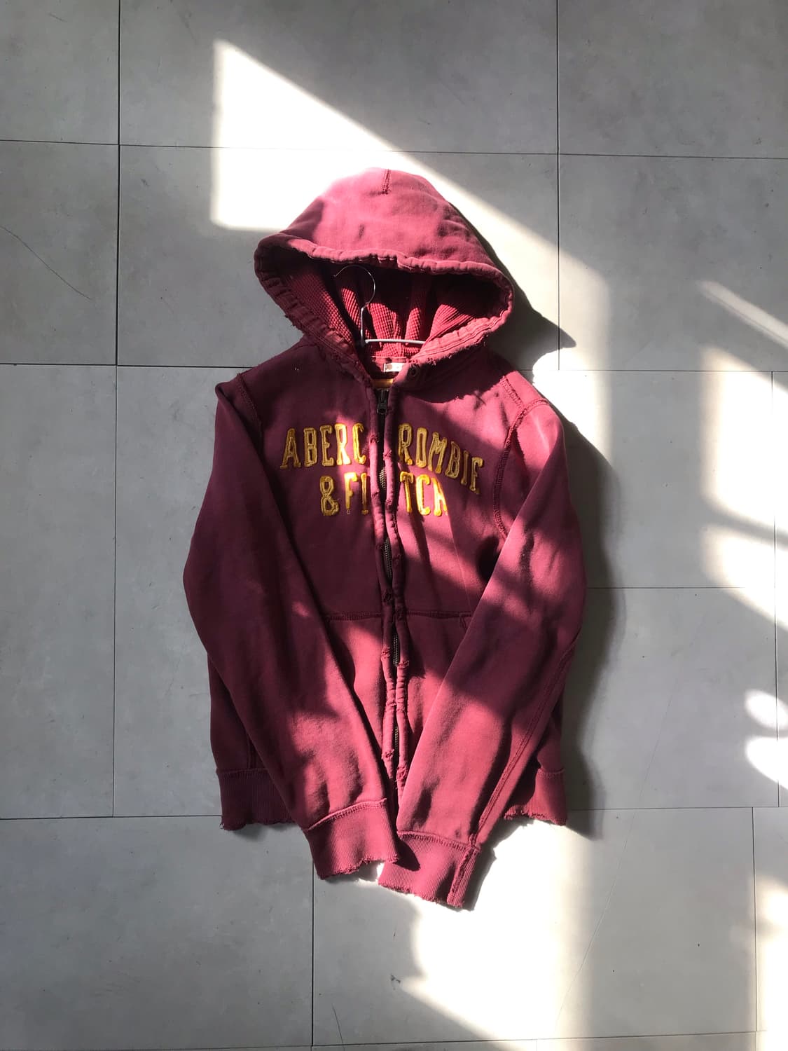 아베크롬비 버건디 후드집업 상품이미지6