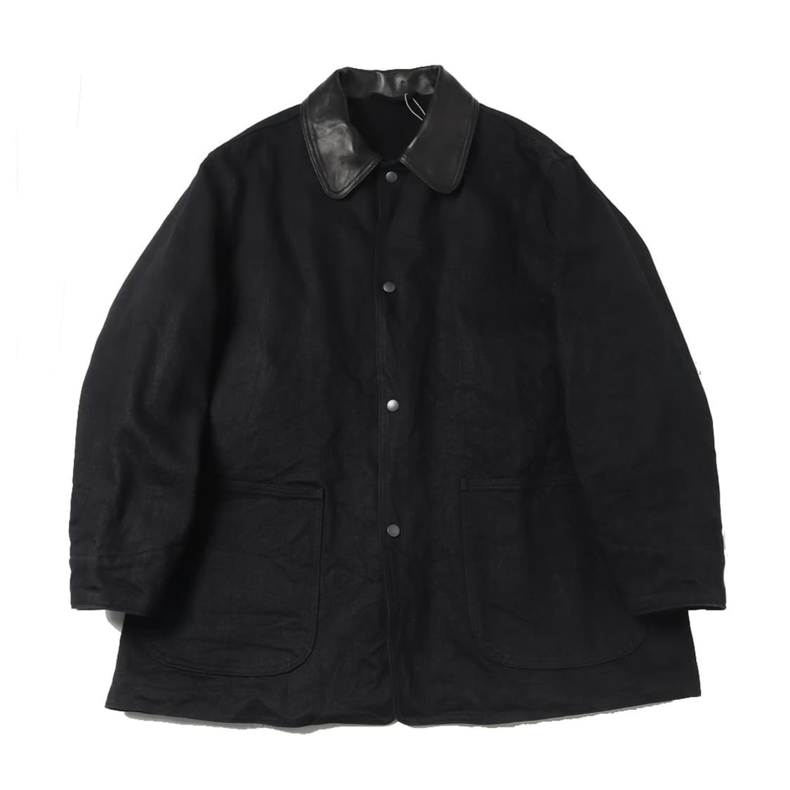 [3]25aw comoli 코모리 레더 데님 워크 자켓  상품이미지1