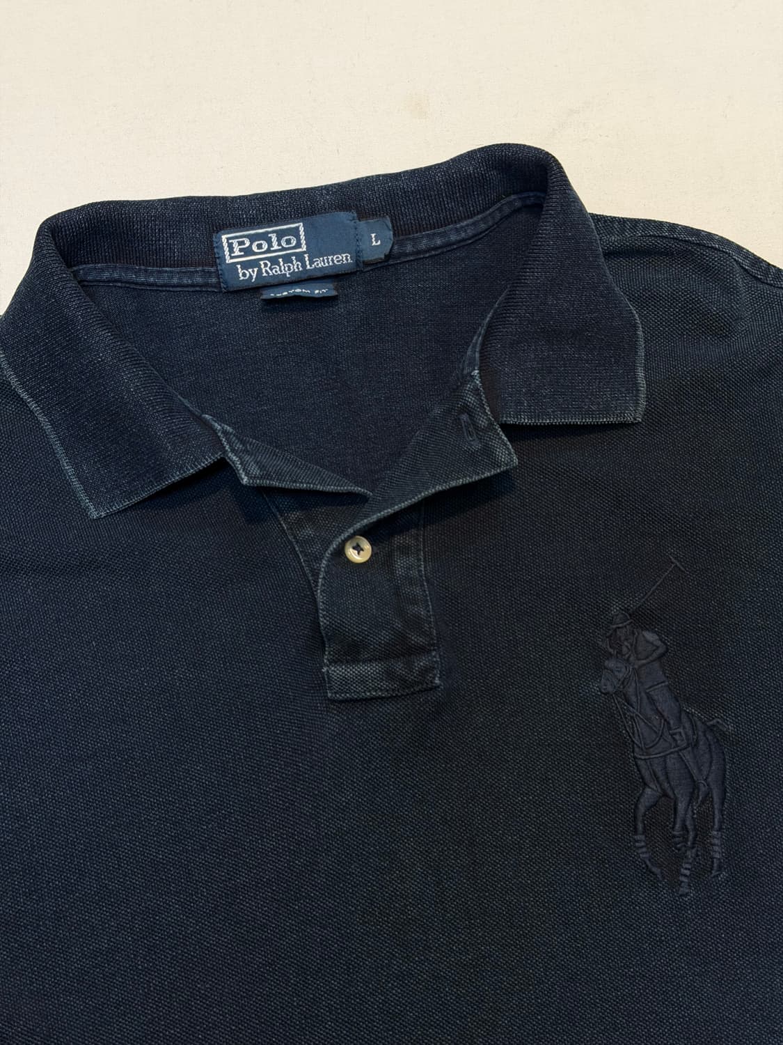 폴로 랄프로렌 빅포니 카라티 워시드 네이비 상품이미지2