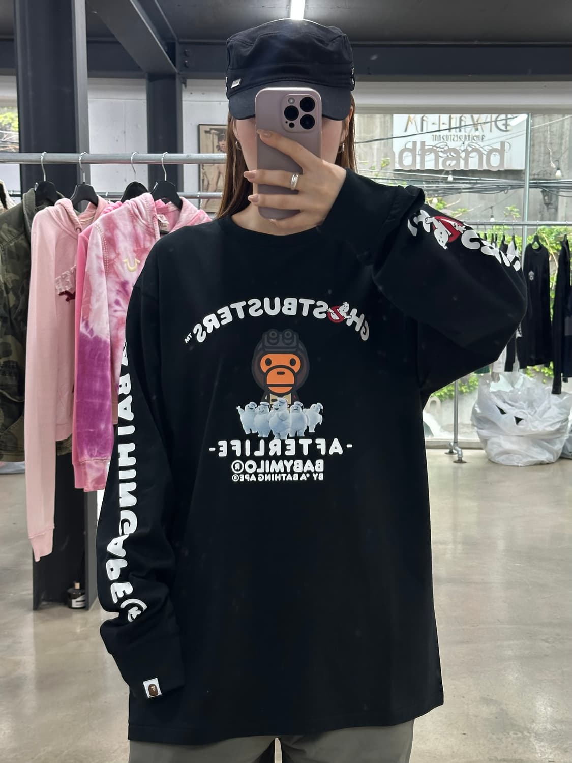 베이프 x 고스트버스터즈 마일로 롱슬리브 상품이미지2