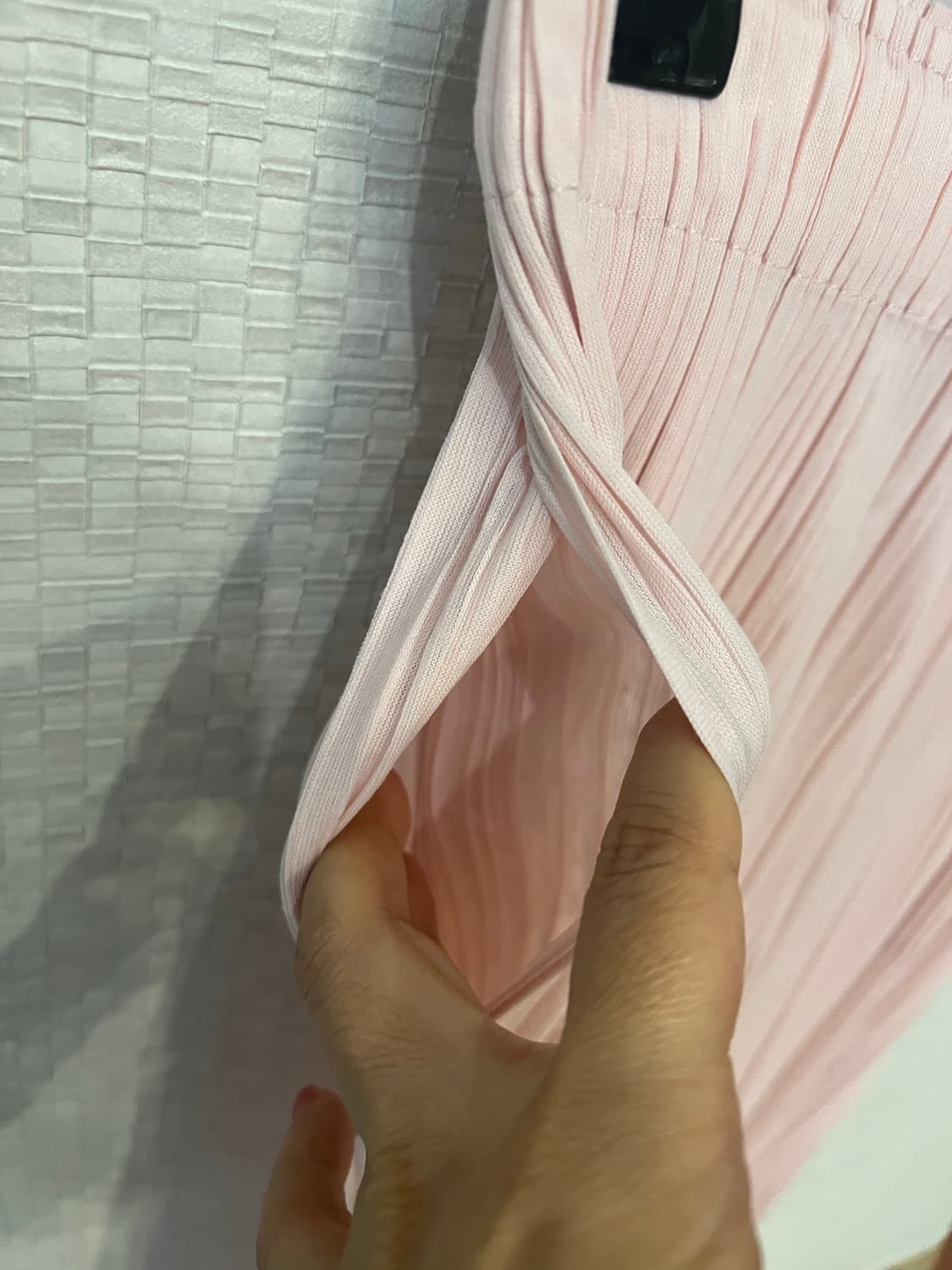 플리츠플리즈 라미 팬츠 라이트 핑크 상품이미지4